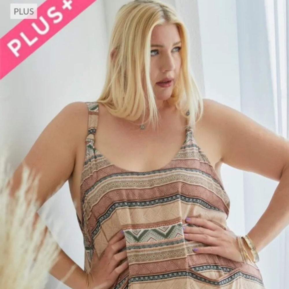 PLUS size Boho Dress
